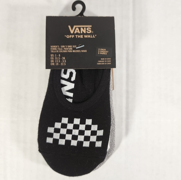 NWT Women's Vans 3 Pack No Show Socks - Picture 4 of 8